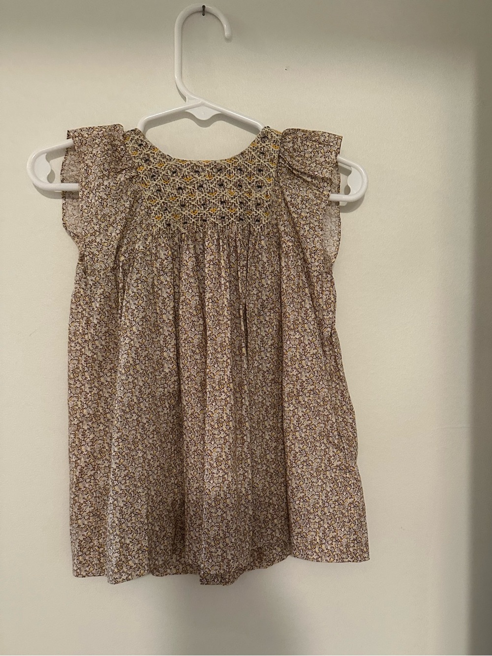 Bonpoint Kids  Cadelili Smocked, Hand embroidered dress. Liberty organic cotton